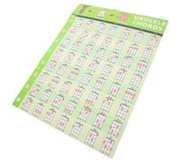 Kisangel Ukulele Chord Wall Sticker per Tabella Didattica Resistente per Apprendimento Autonomo e Principianti Guida Pratica Agli Accordi e Scala Musicale