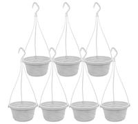 Kisangel Vasi Da Appendere in Plastica 10 Set Vasi Sospesi Per Piante Piccoli Contenitori Da Giardino Per Balcone Ufficio Casa