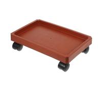 Kisangel Vassoio Porta Piante Rettangolare con Ruote Sottovaso Mobile in Plastica Resistente Supporto per Vasi Leggero e Stabile per Spostare Piante e Bonsai Interni ed Esterni