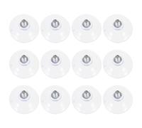 Kisangel Ventose Trasparenti con Vite e in PVC e Ferro Base Antiscivolo Forte per Mobili e Superfici Lisce come Vetro e Specchi Facili da Installare e Resistenti all Invecchiamento