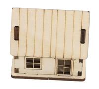 Kisangel Wooden House Puzzle Kit Miniature Wooden Model for Kids Adults Assembly Log Cabin Jigsaw with Detailed Design and Realistic Appearance for Home Decor and Craft Projects