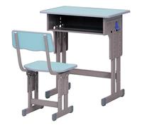 kiskick Set di sedie da scrivania per bambini, altezza regolabile, set con tavolo e sedia con cassetto portaoggetti, set di sedie ergonomiche da scrivania con gancio per zaino, scrivania per studenti