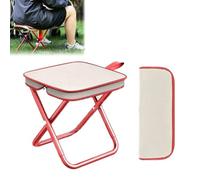 kiskick Sgabello da campeggio portatile, pieghevole, piccola sedia portatile, sgabello pieghevole per bambini, per giardinaggio, pesca, barbecue, escursionismo, con borsa per il trasporto, sedia da