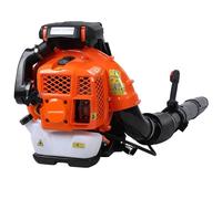 kiskick Soffiatore a gas da 80 cc, fino a 900 CFM, potenti prestazioni di pulizia e sistema di imbracatura ergonomico, emissioni ridotte, per la cura del prato, cortile, polvere detriti, arancione