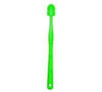 kiskick Spazzolino da denti per gatti, impugnatura comoda, in silicone, per una cura dentale delicata ed efficace, pulizia a 360 gradi, ideale per cani e gatti, per uso alimentare, resistente, verde,