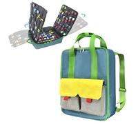 KISLANE Ultimate Toy Cars Storage, versatile doppio scomparto per auto giocattolo con 4 pagine, contiene 108 auto - perfetta custodia per il trasporto di auto giocattolo e scatola di fiammiferi (solo