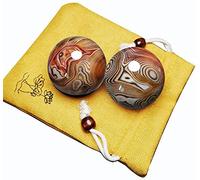KISOARTWQ Palline Massaggio Baoding Balls Palline Cinesi Yin Yang Palla Fitness Qi Gong Dispositivo per Esercizi con Le Dita, Palle Antistress per Esercizi di Salute Cinese, Palla da Massaggio per