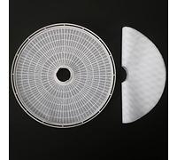Kispog Fogli di disidratatore riutilizzabili per Nesco Dehydrator, 5 pz/set Premium in silicone antiaderente, rotondi 33 cm