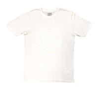 Kiss Buzzsaw Logo (Hi-Build White-On-White) White L Maglietta
