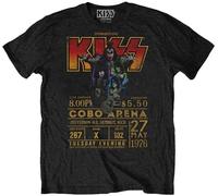 Kiss Cobo Arena '76 Black S Maglietta