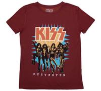 Kiss Destroyer 3D Logo Red M Donna Maglietta