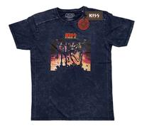 Kiss Destroyer (Wash Collection) Navy Blue L Maglietta