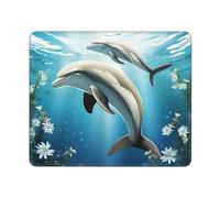 Kiss Dolphin Tale Mouse Pad Piccolo Mousepad Comodo Tappetino per Mouse per Gaming Laptop Accessori Scrivania 25X30Cm