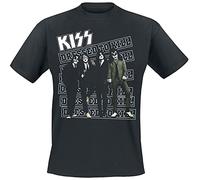 KISS Dressed To Kill Uomo T-Shirt Nero L 100% Cotone Regular