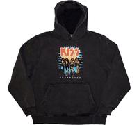 Kiss Felpa con cappuccio Destroyer 3D Logo Unisex Charcoal Grey XL