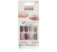 Kiss GEL FANTASIA MEDIUM OVAL Nails"KGN17" (non PRESSURE) w/Adhesive Tabs & Glue