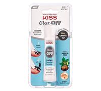 KISS Glue Off - Rimuovi Colla per Unghie Finte - Nail Glue Remover Professionale per Unghie Press-On, Dissoluzione Rapida, Remover Semipermanente Unghie, Delicato e Nutriente con Olio di Ricino