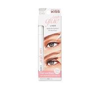 KISS Colla trasparente per ciglia, adesivo per ciglia con punta in feltro, finitura opaca trasparente, applicazione infallibile, facile da ritoccare, 0,6 g, 0,02 ml (confezione da 1)