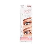 KISS Glueliner per ciglia, colla per ciglia eyeliner, eyeliner 2 in 1 con punta in feltro e adesivo per ciglia, include 1 fodera per colla, lunga durata, può essere utilizzato con ciglia a strisce e