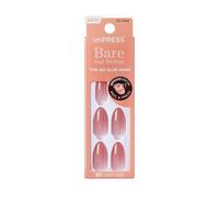 KISS imPRESS Color Bare But Better 'Serenity' - Unghie Finte Nude Autoadesive BBB Press-On Nails 30 Pezzi, Manicure Istantanea Senza Colla, Effetto Naturale con forma mandorla, Tenuta Fino a 10 Giorni