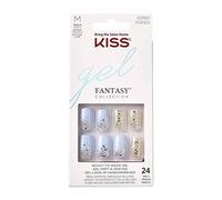 KISS kgn03 Gel fantasy 24 unghie artificiali glitterate, Colori assortiti, 1 pezzo