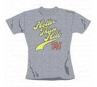 Kiss Ladies Ufficiale Hotter Than Hell '74 Design Musica Grigio Piccolo