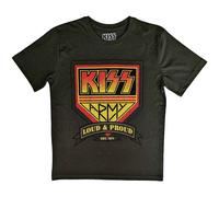 Kiss Maglietta Loud & Proud Unisex Military Green 2XL