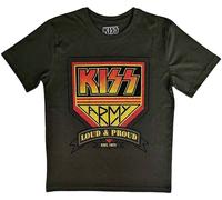Kiss Maglietta Loud & Proud Unisex Military Green M