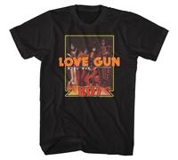 KISS - Love Gun Giapponese Testo - Manica Corta - Adulti - T-Shirt