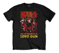 Kiss Maglietta Love Gun Glow Unisex Black 2XL