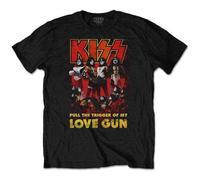 Kiss Love Gun Glow T Shirt Size L
