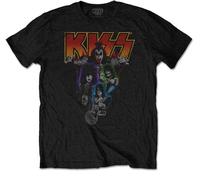 Kiss Maglietta Neon Band Unisex Black 2XL
