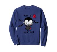 Kiss Me I Don't Bite Carino Vampiro Halloween Bats Felpa