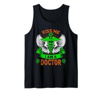 Kiss Me I'm A Doctor Lucky Charm Shamrock St Patricks Day Canotta