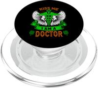 Kiss Me I'm A Doctor Lucky Charm Shamrock St Patricks Day PopSockets PopGrip per MagSafe