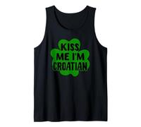 Kiss Me I'm Croatian Funny Croato St. Patrick's Day Costume Canotta