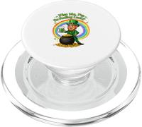 Kiss Me I'm Feeling Lucky Funny San Patrizio Leprechaun PopSockets PopGrip per MagSafe
