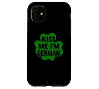 Kiss Me I'm German Funny Germania San Patrizio Trifoglio Custodia per iPhone 11