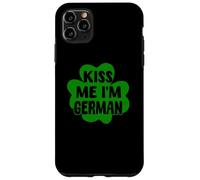 Kiss Me I'm German Funny Germania San Patrizio Trifoglio Custodia per iPhone 11 Pro Max