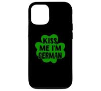 Kiss Me I'm German Funny Germania San Patrizio Trifoglio Custodia per iPhone 12/12 Pro