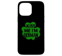 Kiss Me I'm German Funny Germania San Patrizio Trifoglio Custodia per iPhone 13 Pro Max