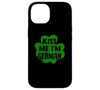 Kiss Me I'm German Funny Germania San Patrizio Trifoglio Custodia per iPhone 14