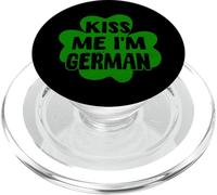Kiss Me I'm German Funny Germania San Patrizio Trifoglio PopSockets PopGrip per MagSafe