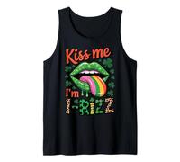 Kiss me I'm I-Rizz - Divertente gioco di parole di San Patrizio Gen Z Rizz Canotta
