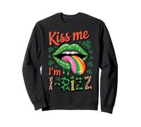 Kiss me I'm I-Rizz - Divertente gioco di parole di San Patrizio Gen Z Rizz Felpa
