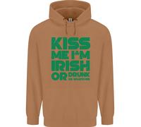 Kiss Me I'm Irish Or Drunk St Patricks Day Uomo Felpa