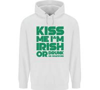 Kiss Me I'm Irish Or Drunk St Patricks Day Uomo Felpa