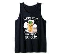 Kiss Me I'm Irish Yorkshire Terrier Dog St Patricks Day Canotta