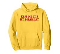 KISS ME IT'S MY BIRTHDAY X Only Love Date Fan Compleanno Felpa con Cappuccio