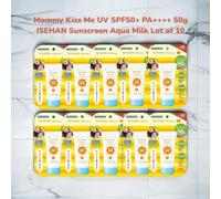 Kiss Me Mommy UV Aqua Milk SPF50+ PA++++ Protezione Solare 50gx10 Impermeabil...